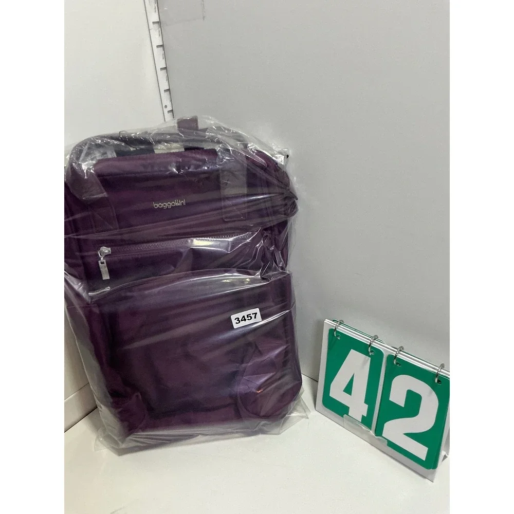 Baggallini Soho Backpack Plum Purple Water Resistant Nylon Travel Bag 3457